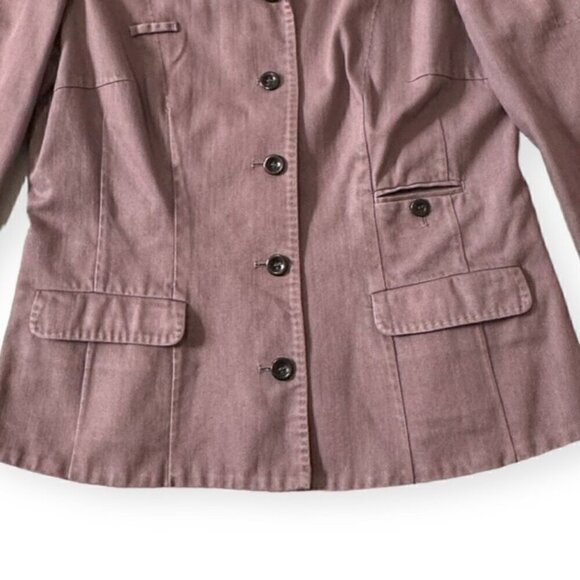Miu Miu Washed cotton jacket, size 44 Italy, Mauve, Dusty pink - Picture 9 of 14